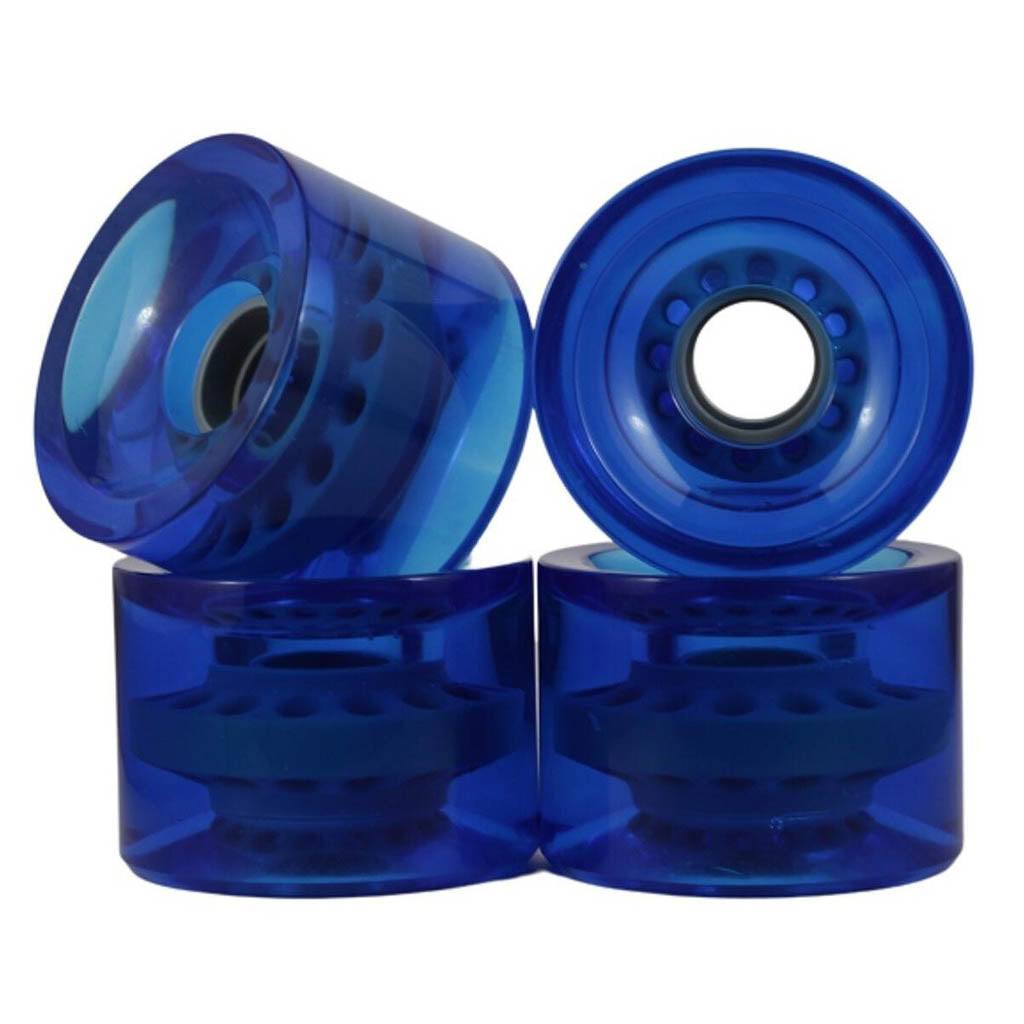 Blank 78a Clear Blue Cruiser Wheels (70mm)