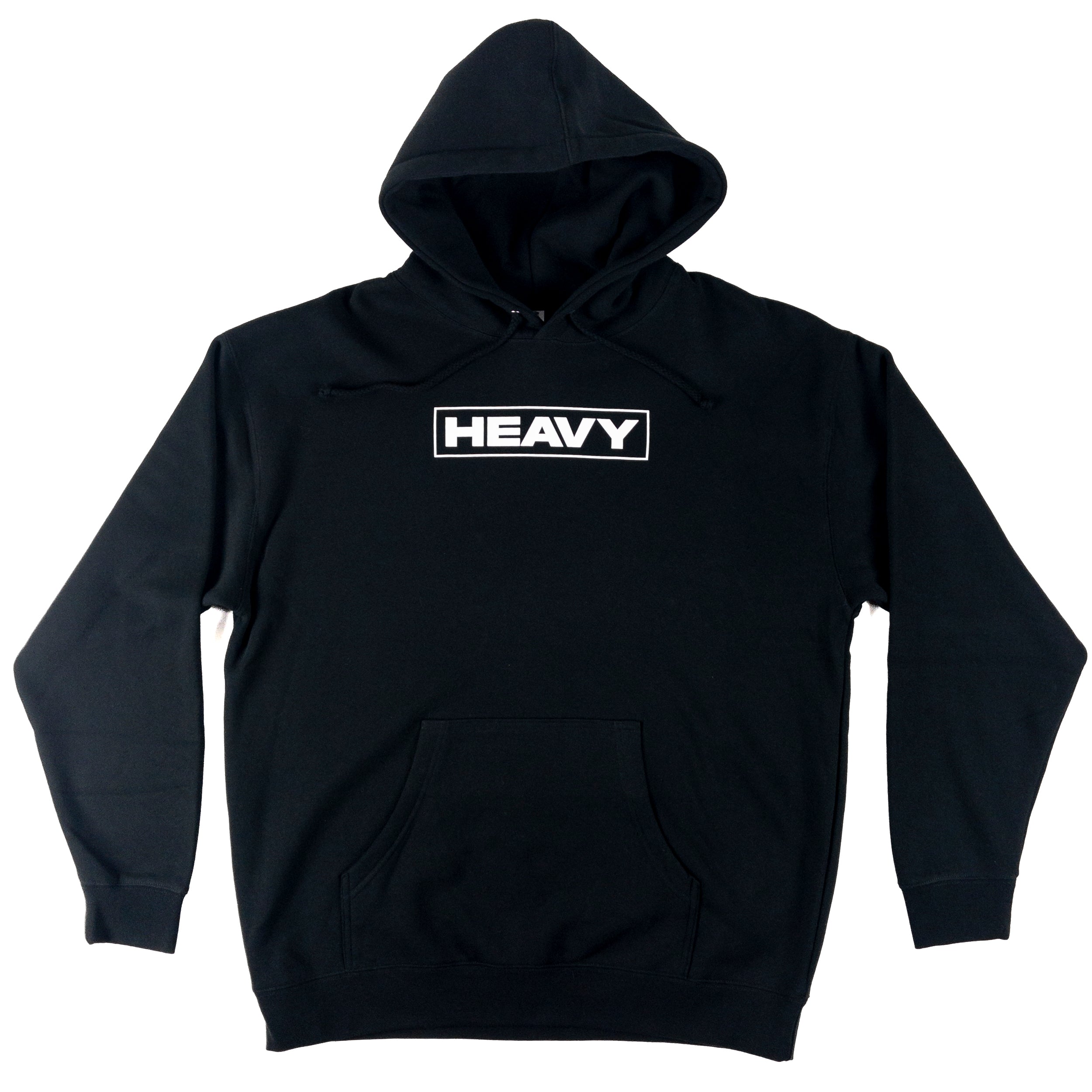 Heavy Bar Logo Hooded Sweatshirt (Black)