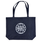 Heavy Globe Pigment Dyed Large Tote Bag (Washed Black)
