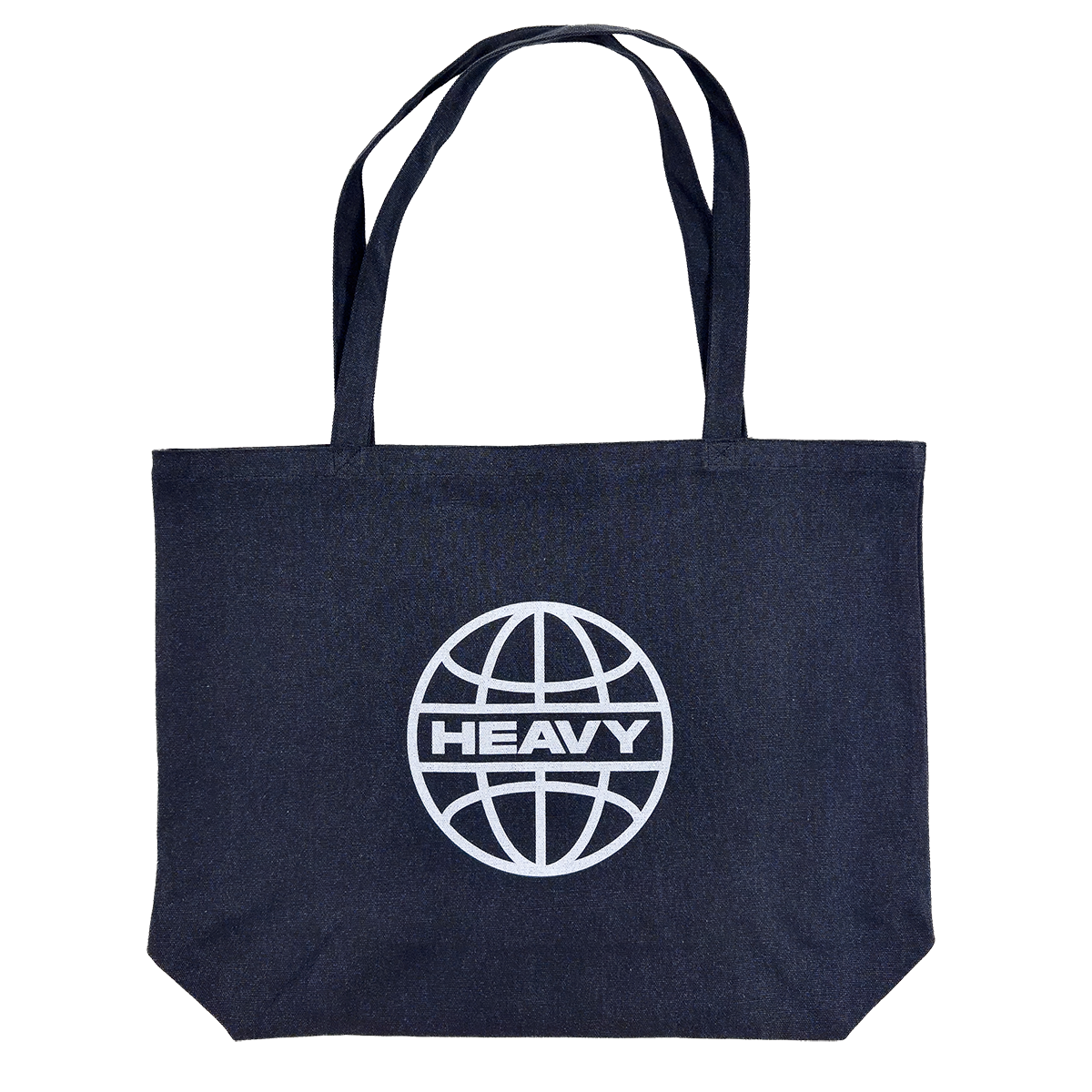 Heavy Globe Pigment Dyed Large Tote Bag (Washed Black)
