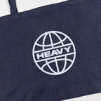 Heavy Globe Pigment Dyed Large Tote Bag (Washed Black)