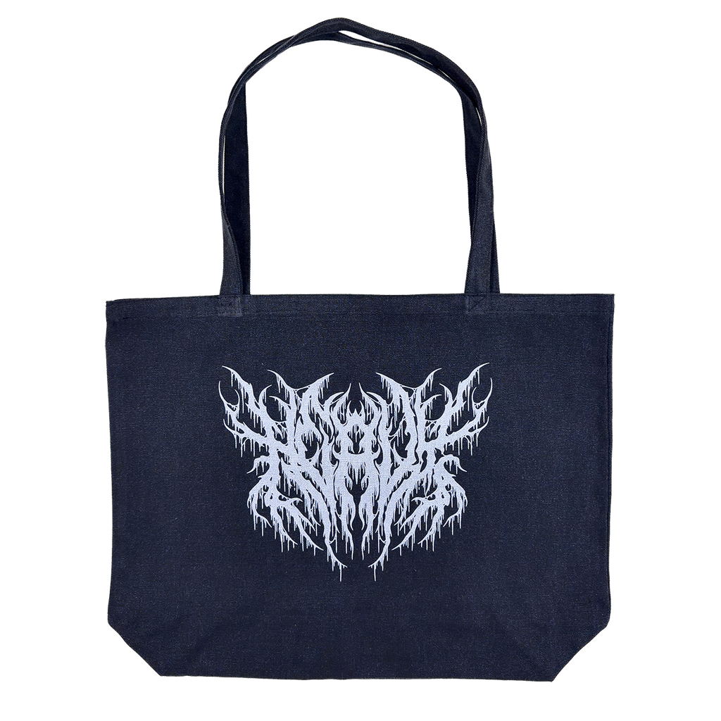Heavy Metal Pigment Dyed Large Tote Bag (Washed Black)