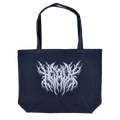 Heavy Metal Pigment Dyed Large Tote Bag (Washed Black)