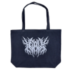 Heavy Metal Pigment Dyed Large Tote Bag (Washed Black)