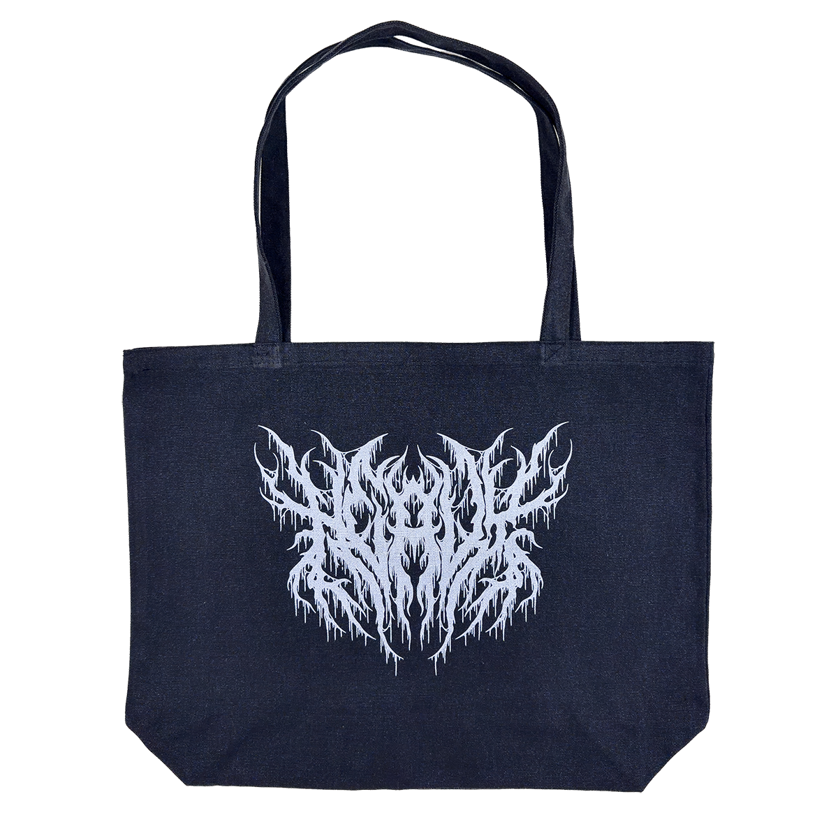 Heavy Metal Pigment Dyed Large Tote Bag (Washed Black)