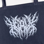 Heavy Metal Pigment Dyed Large Tote Bag (Washed Black)