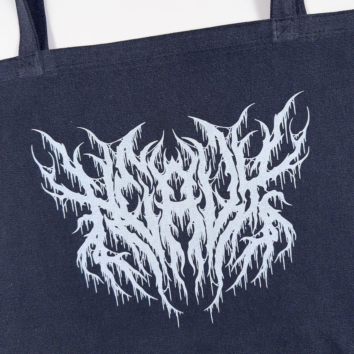 Heavy Metal Pigment Dyed Large Tote Bag (Washed Black)