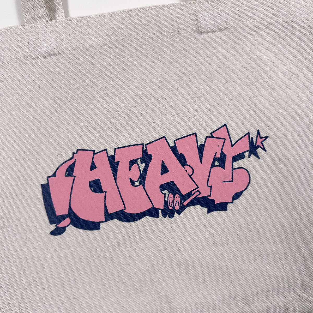 Heavy Throwie Large Tote Bag (Natural)