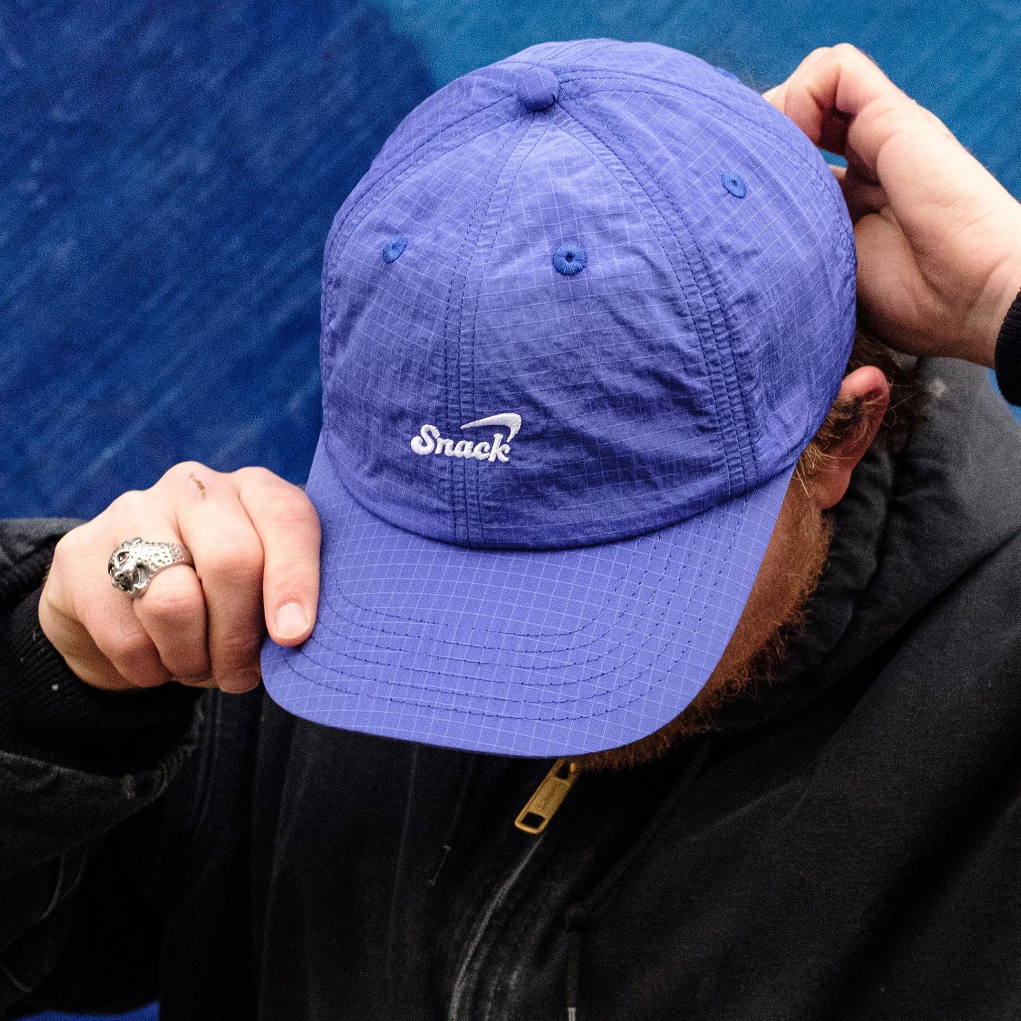 Snack Alive Ripstop Hat (Indigo)