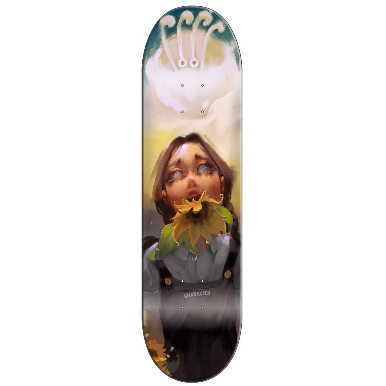 Character Zombie Sunflower Girl Deck (8.25")