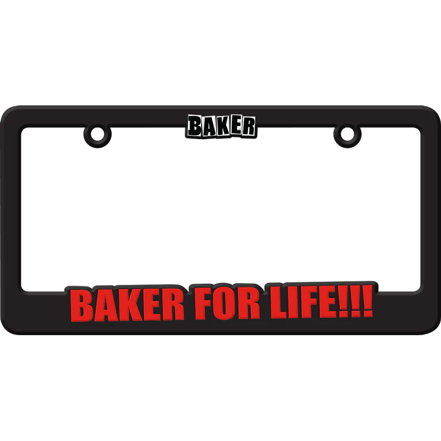 Baker For Life License Plate Holder