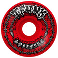 Spitfire Formula Four 97a T-Funk Raw Red Radial Full Wheels (57mm)