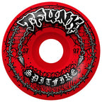 Spitfire Formula Four 97a T-Funk Raw Red Radial Full Wheels (57mm)