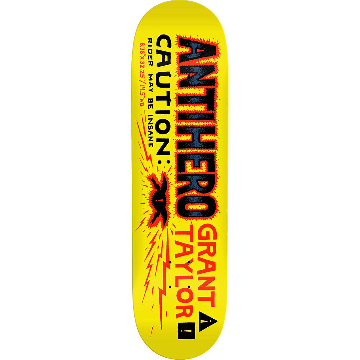 Antihero Grant Caution Deck (8.38)