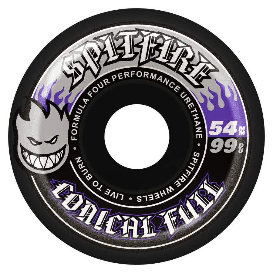 Spitfire Formula Four 99a Conical Full Black Wheels (54mm)